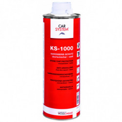 KS-1000 ANTI-GRAVILLON 1KG CAR SYSTEM , Caoutchouc synthétique, protection anti  corrosion, résiste à l'eau, produits chimiques Couleur Noir ( 1 cartouche )